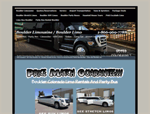 Tablet Screenshot of boulder-limousines.com